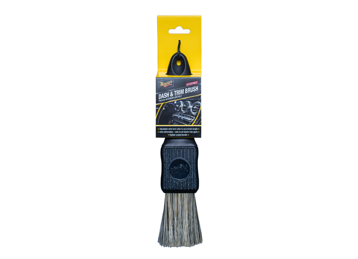 Meguiar's Dash & Trim Brush - víceúčelový detailingový štětec s nastavitelnou délkou a tuhostí štětin