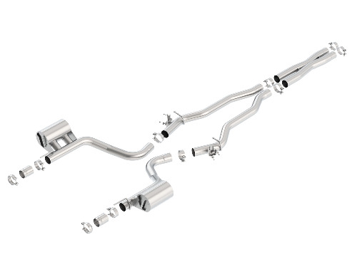 Borla Cat-Back výfukový systém "ATAK" pro Dodge Charger SRT Hellcat 6,2l s automatickou převodovkou, RWD, 4-dvéř., r.v. od 15-20