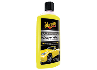 Meguiar's Ultimate Wash & Wax - luxusní, nejkoncentrovanější autošampon s příměsí karnauby a polymerů, 473 ml