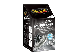 Meguiar's Air Re-Fresher Odor Eliminator - Black Chrome Scent - čistič klimatizace + pohlcovač pachů + osvěžovač vzduchu, vůně "Black Chrome", 71 g