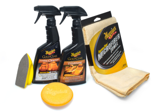Meguiar's Heavy Duty Leather Care Kit - kompletní sada na čištění a ochranu kožených povrchů