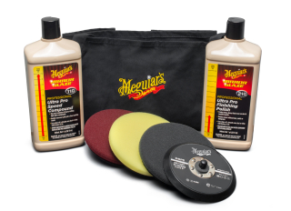 Meguiar's Mirror Glaze Soft Buff Kit 5" - kompletní 5palcová sada na profesionální renovaci laku