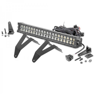 Sada světelných lišt LED skrytého nárazníku 20" White DRL Rough Country Black Series